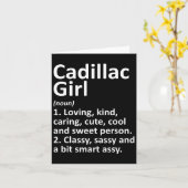 キャディラックガールミミシガンおもしろいシティホームルーツギ カード (黄色い花)