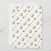 キャディーオンザウェイゴルフベビーシャワー招待状 招待状 (裏面)