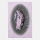 キャデラックのピンクのフラッシュ キッチンタオル (縦)