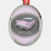 キャデラックのピンクのフラッシュ メタルオーナメント (左)