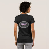 キャデラックのピンクのフラッシュ Tシャツ (裏面フル)