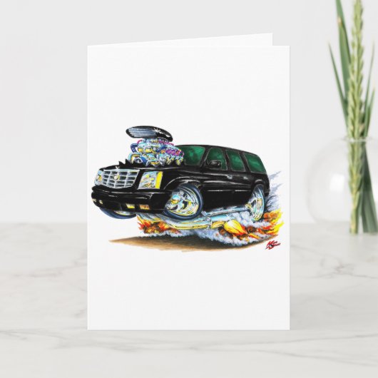 キャデラックエスカレードブラックトラック カード (正面)