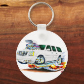 キャデラックエスカレードホワイトトラック キーホルダー (正面)