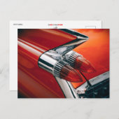 キャデラックテールフィンとタイライトポストカード ポストカード (正面/裏面)