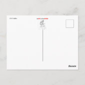 キャデラックテールフィンとタイライトポストカード ポストカード (裏面)