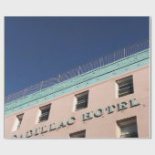 キャデラックホテル建物 ラッピングペーパー (フラット)