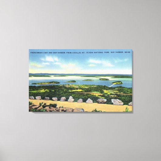 キャデラックマウントサミットビューオブホテルハーバー2 キャンバスプリント (正面)