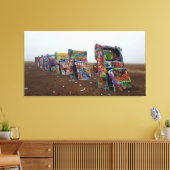 キャデラックランチヴィンテクールージカーのキャンバスプリント キャンバスプリント (インサイチュ (リビング))