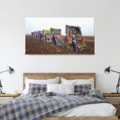 キャデラックランチヴィンテクールージカーのキャンバスプリント キャンバスプリント (インサイチュ (寝室))