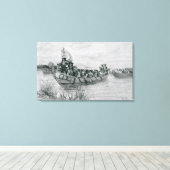 キャデラック上陸 キャンバスプリント (インサイチュ (ウッドフロア))