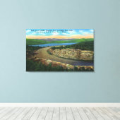 キャデラック山ビューイングイーグルのロックカット キャンバスプリント (インサイチュ (ウッドフロア))