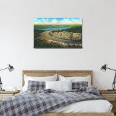 キャデラック山ビューイングイーグルのロックカット キャンバスプリント (インサイチュ (寝室))