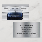 キャデラック車の名刺 名刺 (正面/裏面)