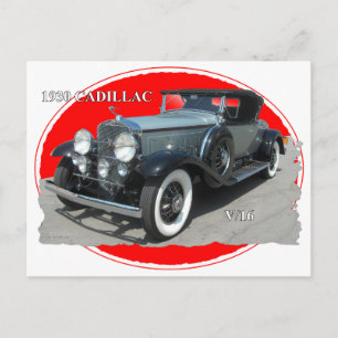 キャデラック1930 V/16 ポストカード