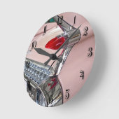 キャデラックSedan de Villeの後部 ラウンド壁時計 (傾斜)