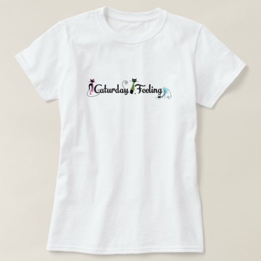 キャトゥリ感じデイ女子クルーネックTシャツ Tシャツ (デザイン正面)