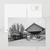キャトスキル山鉄道駅, 1902年 ポストカード (正面/裏面)