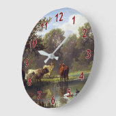 キャトルオンザポンドアートクラシック ラージ壁時計 (傾斜)