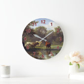 キャトルオンザポンドアートクラシック ラージ壁時計 (ホーム)