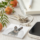 キャトルドッグエンジェルキーチェーン キーホルダー (正面右)