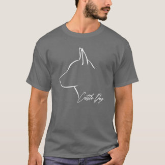 キャトルドッグ 愛犬家 犬ママ 犬のプロフィール 女子 Tシャツ