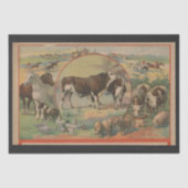 キャトルファーム動物のレーストラックエフェメラデクページ 薄葉紙 (正面)