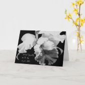 キャトレヤ・オーキッドとの姉妹のための同情カード カード (黄色い花)