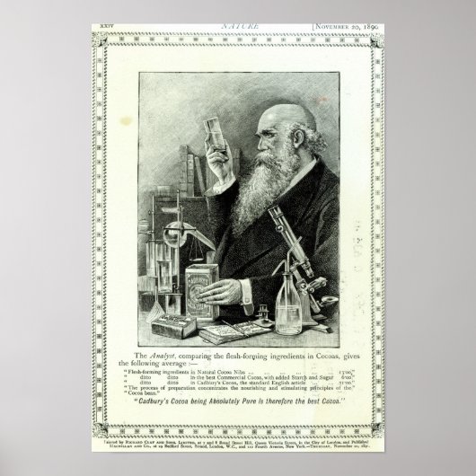 キャドバリーのココア広告 ポスター (正面)