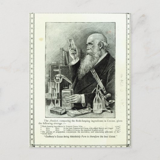 キャドバリーのココア広告 ポストカード (正面)