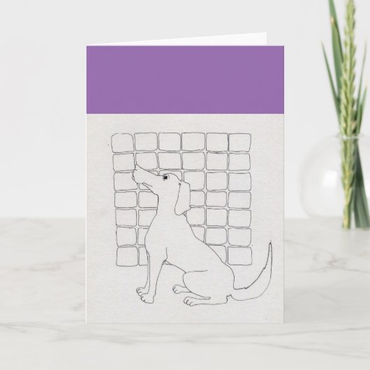 キャドールドギー犬が永遠に私のハートメモリアルカードに カード (正面)