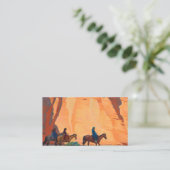 キャニオンのナバホス、1945年メイナード・ディクソン 名刺 (スタンド正面)