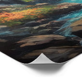 キャニオンの威厳のある崖 ポスター (角)