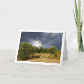 キャニオンの景色に覆いかぶさる嵐の雲 カード (正面)