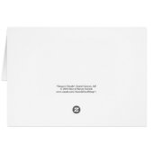 キャニオンクラウドグランドキャニオン空白のグリーティングカード (裏面横)