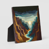 キャニオンサンセットランドスケープ フォトプラーク (正面)