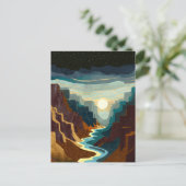 キャニオンサンセットランドスケープ ポストカード (スタンド正面)