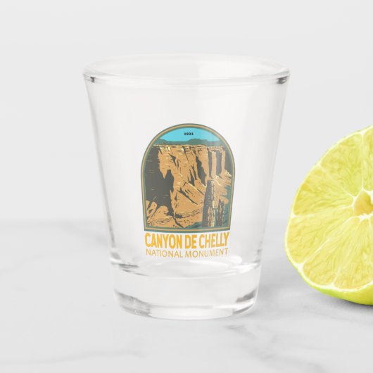 キャニオンデチェリーナショナルモニュメントアリゾナヴィンテージ ショットグラス (正面)