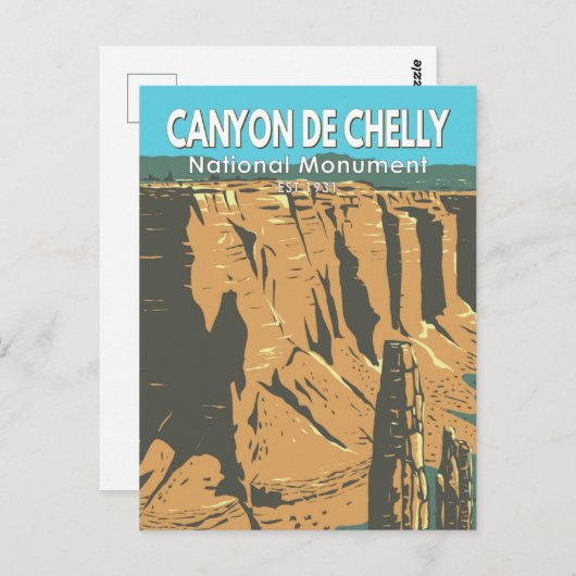 キャニオンデチェリーナショナルモニュメントアリゾナヴィンテージ ポストカード (正面/裏面)