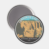 キャニオンデチェリーナショナルモニュメントヴィンテージサークル マグネット (正面/裏面)
