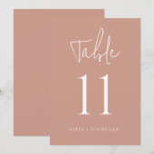 キャニオンバラミニマリストウェディングbテーブル番号 (正面/裏面)