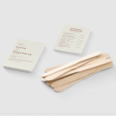 キャニオンバラミニマル結婚式 プログラム ハンドファン (組立なし)