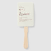 キャニオンバラミニマル結婚式 プログラム ハンドファン (正面)