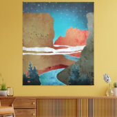 キャニオンバード キャンバスプリント (インサイチュ (リビング))