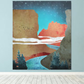 キャニオンバード キャンバスプリント (インサイチュ (ウッドフロア))