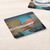 キャニオンバード スクエアペーパーコースター (アングル)