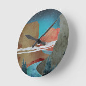 キャニオンバード ラウンド壁時計 (傾斜)