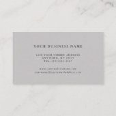 キャニオンモダン抽象芸術ブラシストローク 名刺 (裏面)