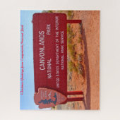 キャニオンランズ国立公園 ユタ州. クリスマスグリーティング ジグソーパズル (縦)