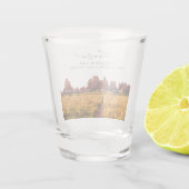 キャニオンランド フォト ウェディング フェイバー チェアーズ ショット グラス (裏面)