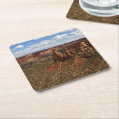 キャニオンリムトレイルから見るコロラドモニュメント スクエアペーパーコースター (アングル)